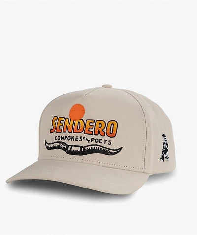 Sendero Cowpokes And Poets Natural Snapback Hat