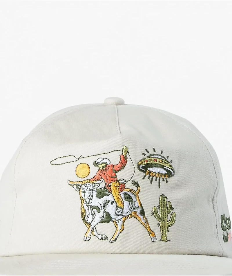 Sendero Greetings Natural Canvas Snapback Hat
