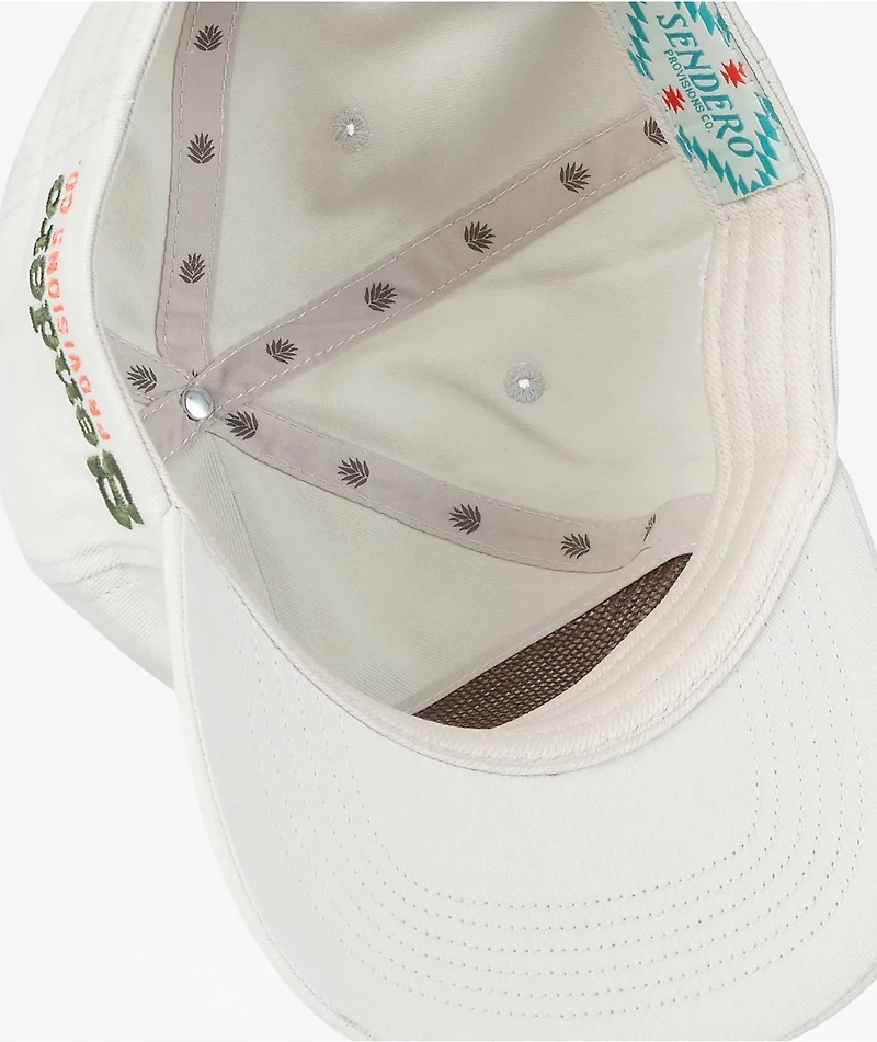 Sendero Greetings Natural Canvas Snapback Hat