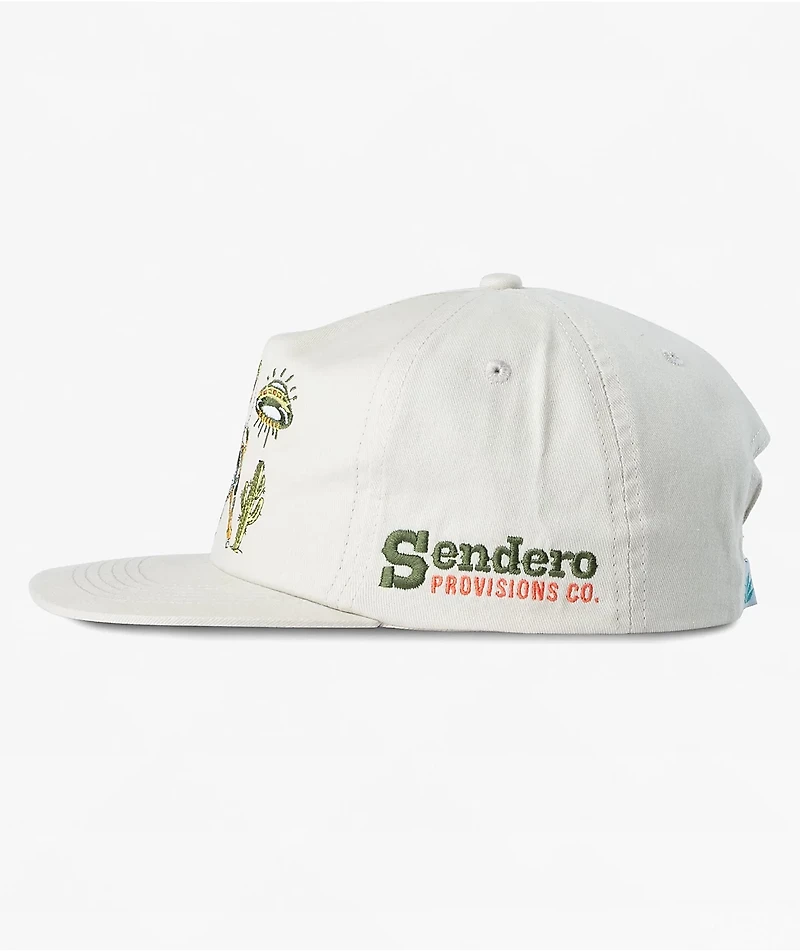 Sendero Greetings Natural Canvas Snapback Hat