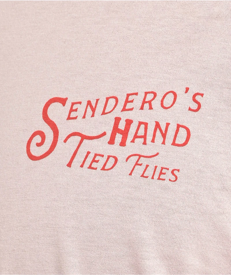 Sendero Hand Tied Flies Tan T-Shirt