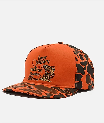 Sendero Leroy Brown Orange Camo Snapback Hat