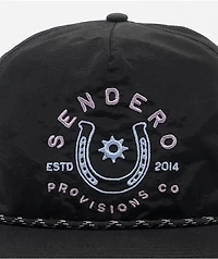 Sendero No Luck Black Snapback Hat