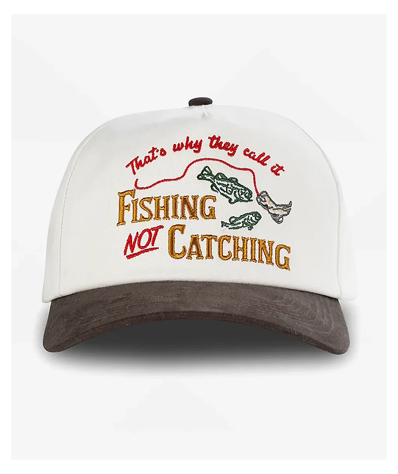 Sendero Not Catching Natural & Blue Snapback Hat