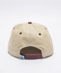 Sendero Roping Champ Cream & Maroon Snapback Hat