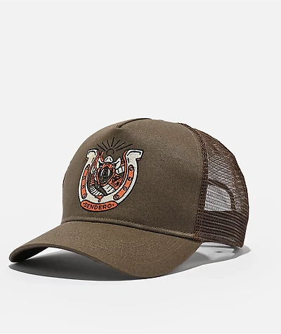 Sendero Snake Luck Brown Trucker Hat