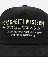 Sendero Spaghetti Western Black Strapback Hat