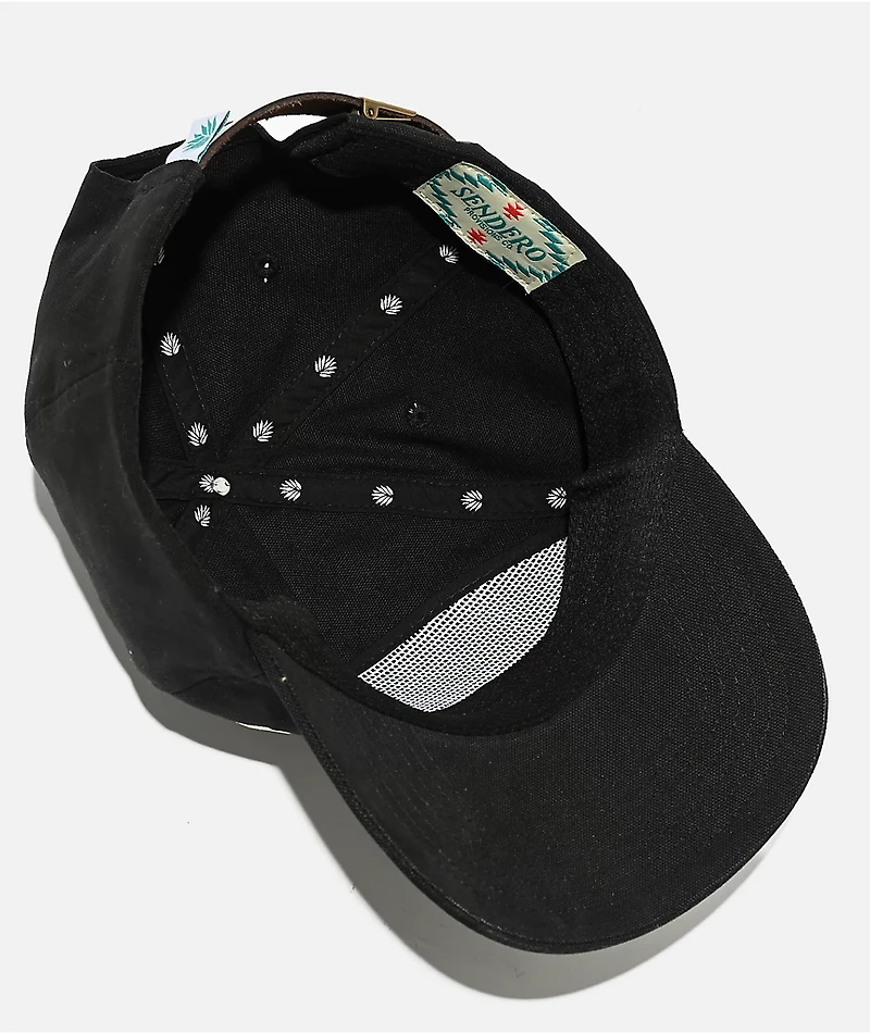 Sendero Spaghetti Western Black Strapback Hat