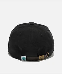Sendero Spaghetti Western Black Strapback Hat