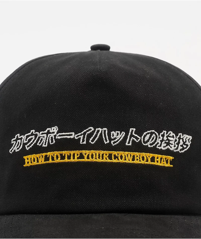 Sendero Tip Your Black Snapback Hat