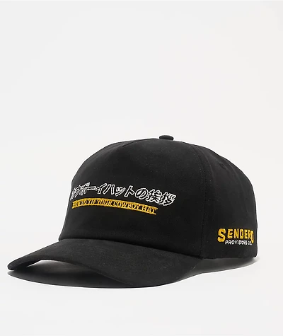Sendero Tip Your Black Snapback Hat