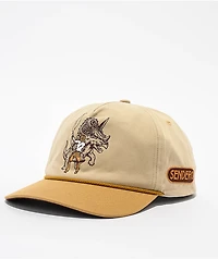 Sendero Triceratops Tan Snapback Hat