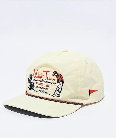 Sendero West Texas Municipal Cream Snapback Hat