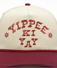 Sendero Yippee Ki Yay White & Red Snapback Hat