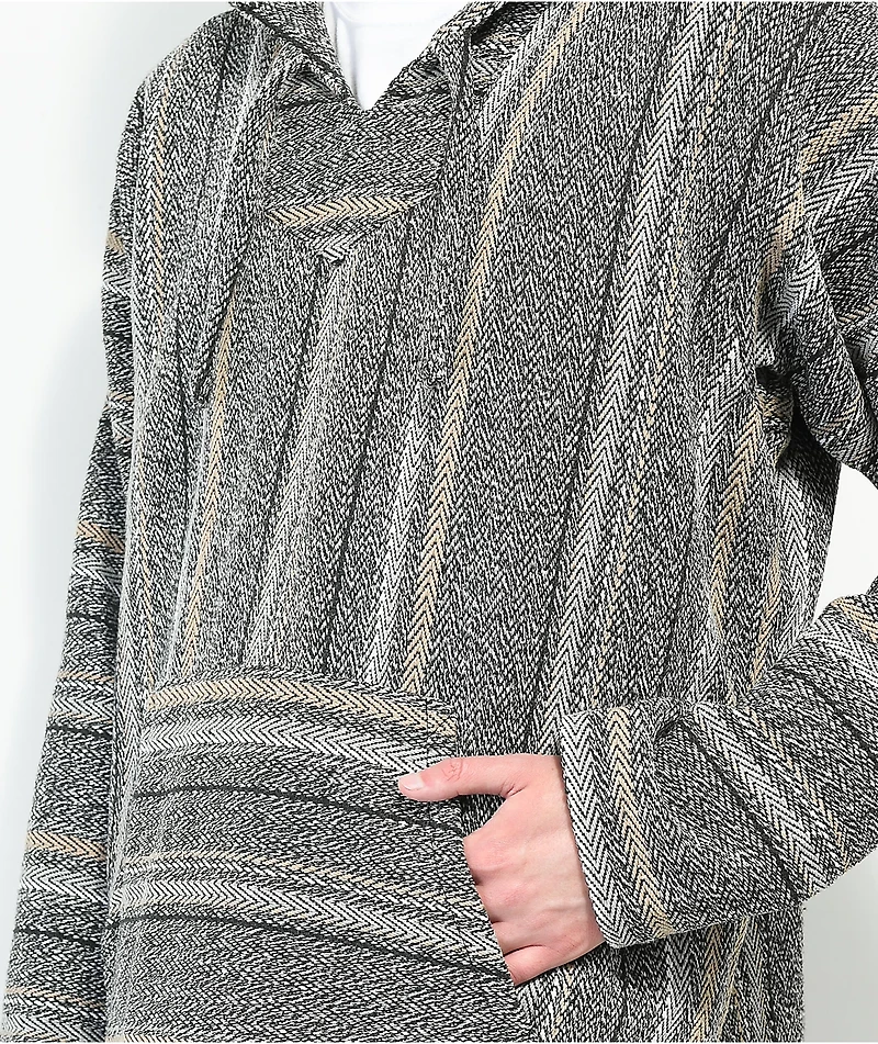 Senor Lopez Las Olas Grey & Tan Baja Hoodie