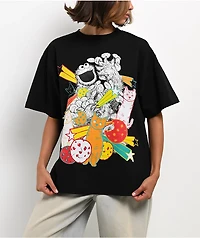 Sesame Street Cookie Monster Hyper Real Black T-Shirt
