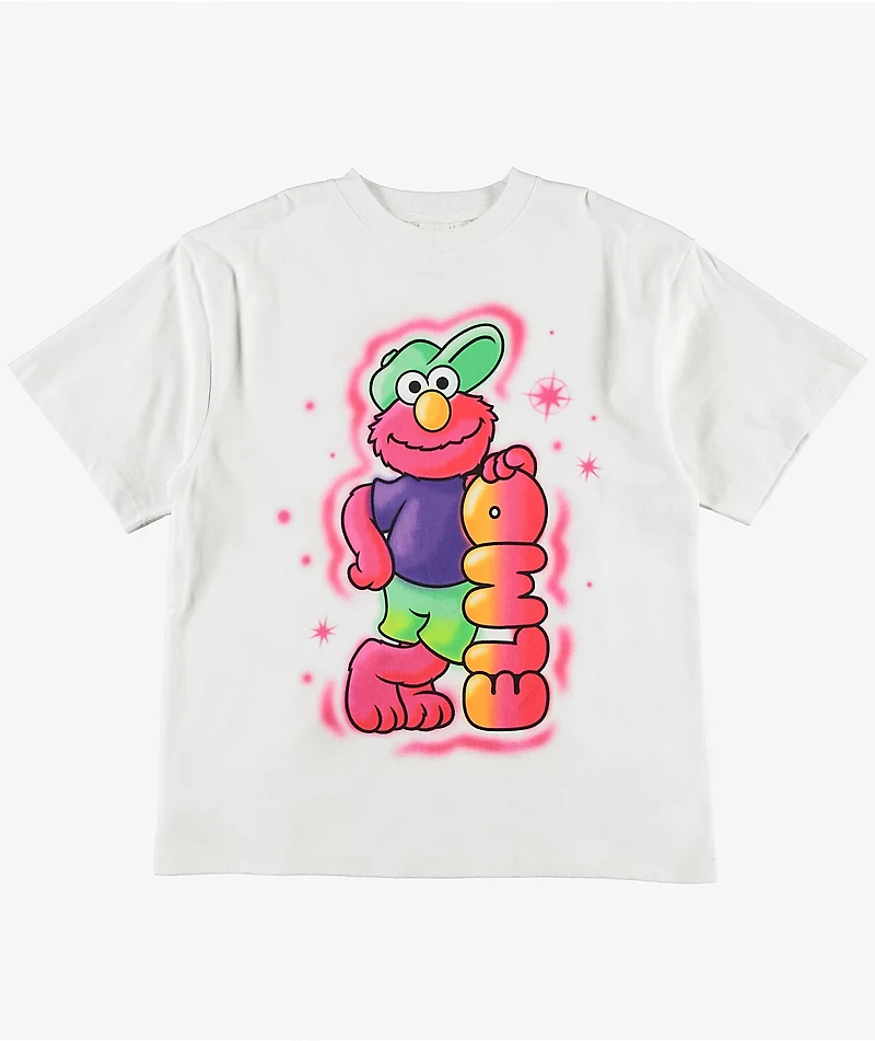 Sesame Street Elmo Airbrush White T-Shirt