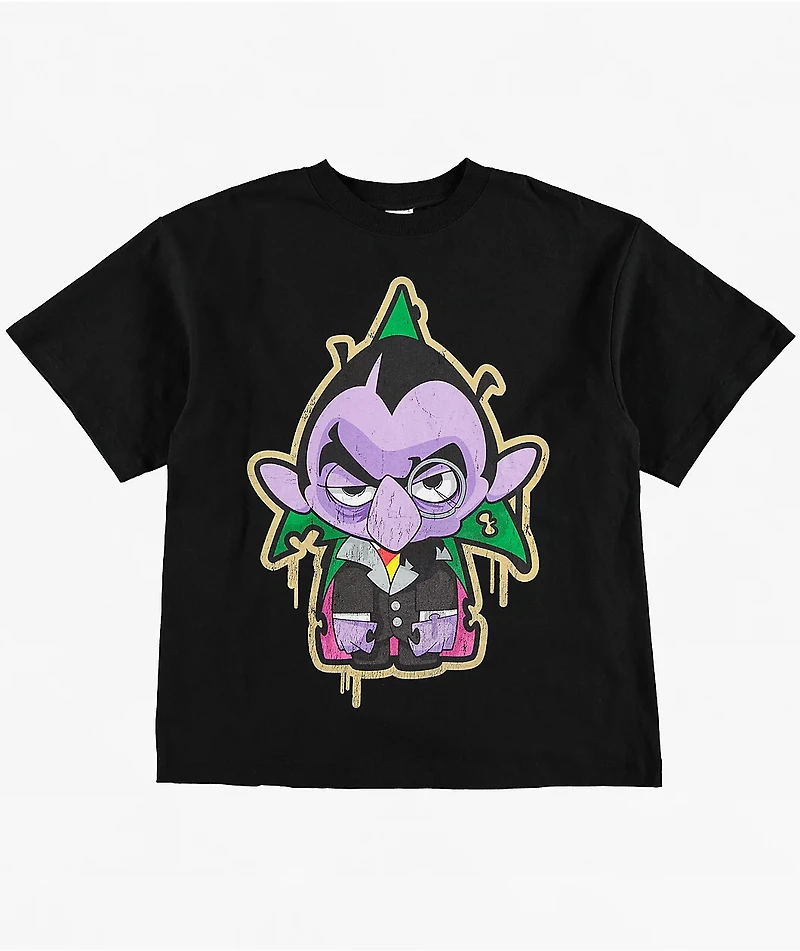 Sesame Street Zombie Count Von Count Black T-Shirt