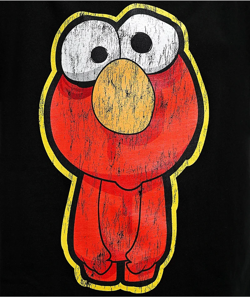 Sesame Street Zombie Elmo Black T-Shirt