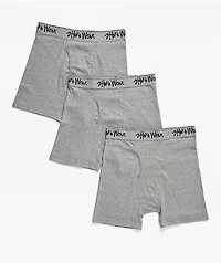 Shaka Wear 3 Pack Grey Boxer Briefs