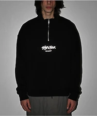 Shaka Wear 3M Logo Black Quarter Zip Sweatshirt