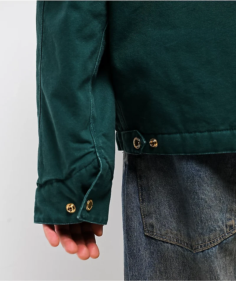 Shaka Wear Aged Canvas Green Work Jacket