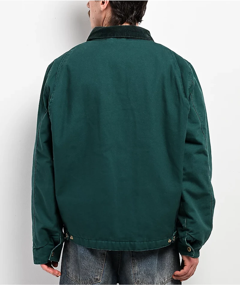 Shaka Wear Aged Canvas Green Work Jacket