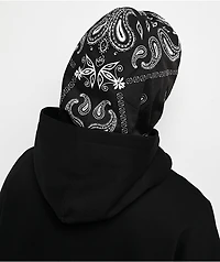 Shaka Wear Bandana Double Hood Black Hoodie