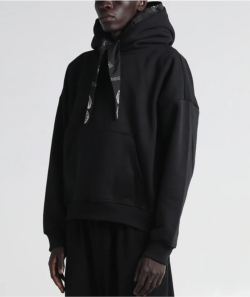 Shaka Wear Bandana Hood Black Hoodie