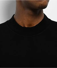 Shaka Wear Black Crop Crewneck Sweatshirt