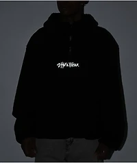 Shaka Wear Black Sherpa Quarter Zip Hoodie
