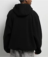 Shaka Wear Black Sherpa Quarter Zip Hoodie