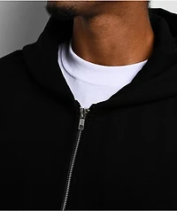 Shaka Wear Black Zip Crop Hoodie