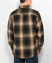Shaka Wear Brown Plaid Heavyweight Flannel Shirt