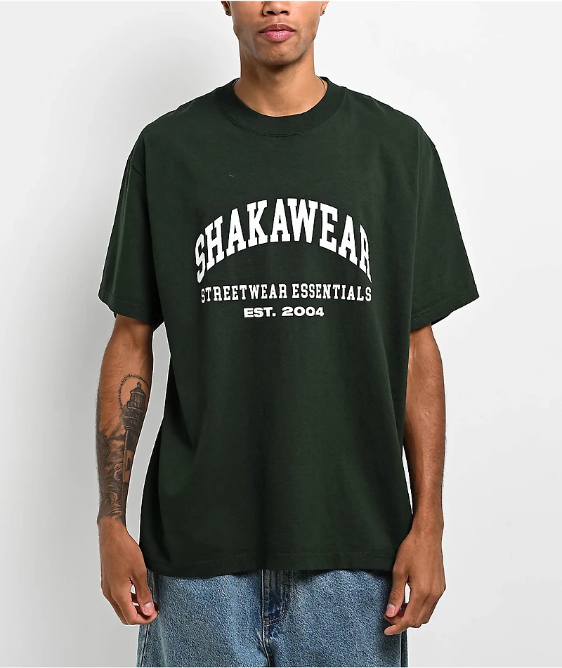 Shaka Wear Collegiate Green T-Shirt