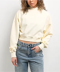 Shaka Wear Cream Crop Hoodie