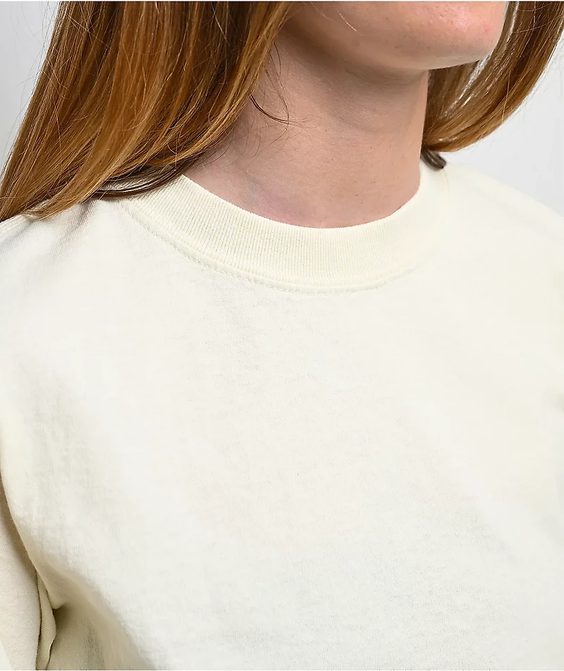 Shaka Wear Cream Crop T-Shirt