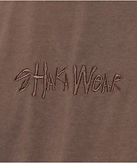 Shaka Wear Embroidered Logo Mocha Heavyweight T-Shirt