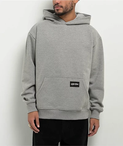 Shaka Wear Essential Super Heavyweight Heather Grey Hoodie