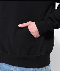 Shaka Wear Garment Dye Black Heavyweight Hoodie