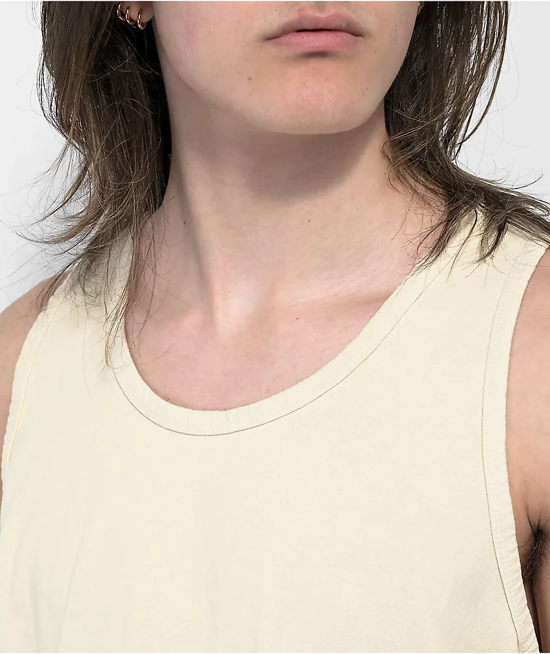 Shaka Wear Garment Dye Creme Tank Top