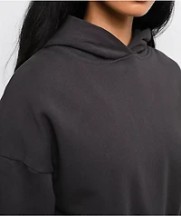 Shaka Wear Grey Boxy Crop Hoodie