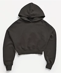 Shaka Wear Grey Boxy Crop Hoodie