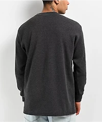 Shaka Wear Grey Heavyweight Thermal Long Sleeve T-Shirt
