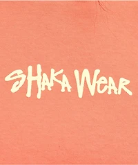 Shaka Wear Logo Peach & Cream Crop T-Shirt