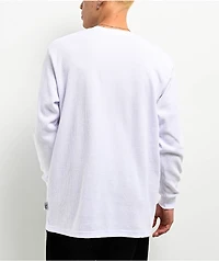 Shaka Wear Logo White Thermal Long Sleeve T-Shirt
