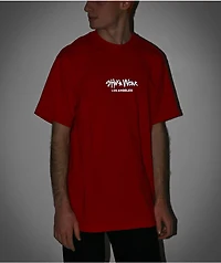 Shaka Wear Max Heavy 3M Logo Red T-Shirt