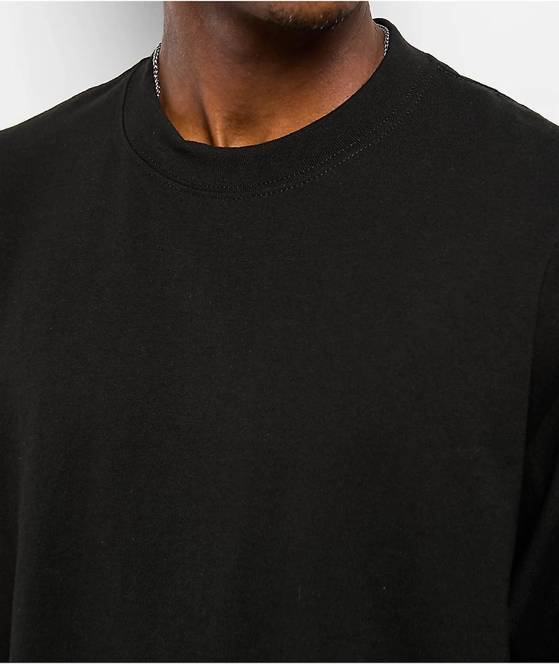 Shaka Wear Max Heavyweight Black Crop T-Shirt