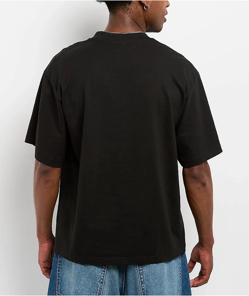Shaka Wear Max Heavyweight Black Crop T-Shirt