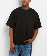 Shaka Wear Max Heavyweight Black Crop T-Shirt